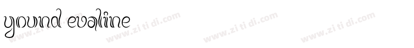 yound evaline字体转换